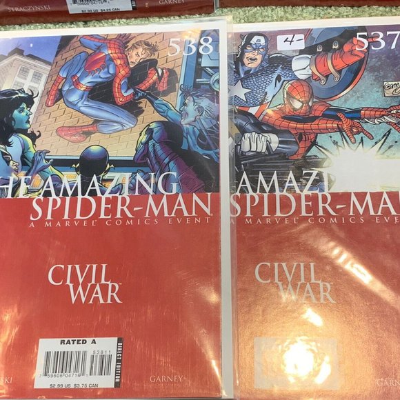 7 Amazing Spiderman 532, 533, 534, 535, 536, 537, 538 Civil War Marvel Comics NM - Picture 3 of 7